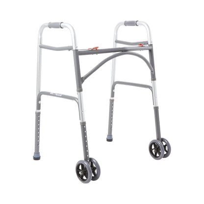 McKesson Steel Bariatric Folding Walker, 32 - 39 " Height, 2 ct