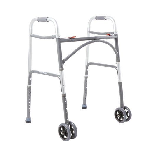 McKesson Steel Bariatric Folding Walker, 32 - 39 Inch Height