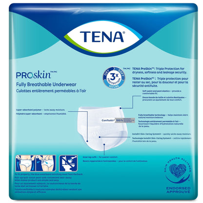 TENA® ProSkin™ Plus Fully Breathable Absorbent Underwear, X-Large, 14 ct