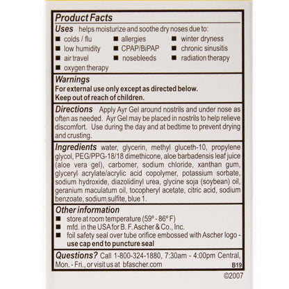 Ayr® Saline Gel Nasal Moisturizer, 0.5 oz. Tube