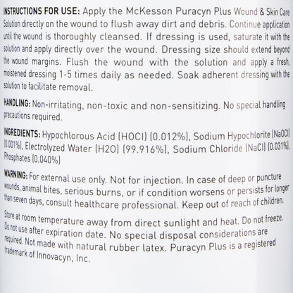 McKesson Puracyn® Plus Wound Irrigation Solution, 16.9 oz. Spray Bottle