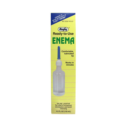 Rugby Enema Saline Laxative, 4.5 fl. oz.