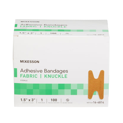 McKesson Knuckle Tan Bandages, 1-1/2 x 3 Inch, 2400 ct