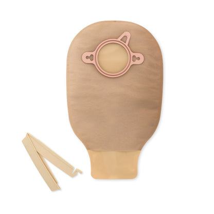 New Image™ Drainable Beige Colostomy Pouch, 9 Inch Length, Mini, 2.75 Inch Flange, 10 ct