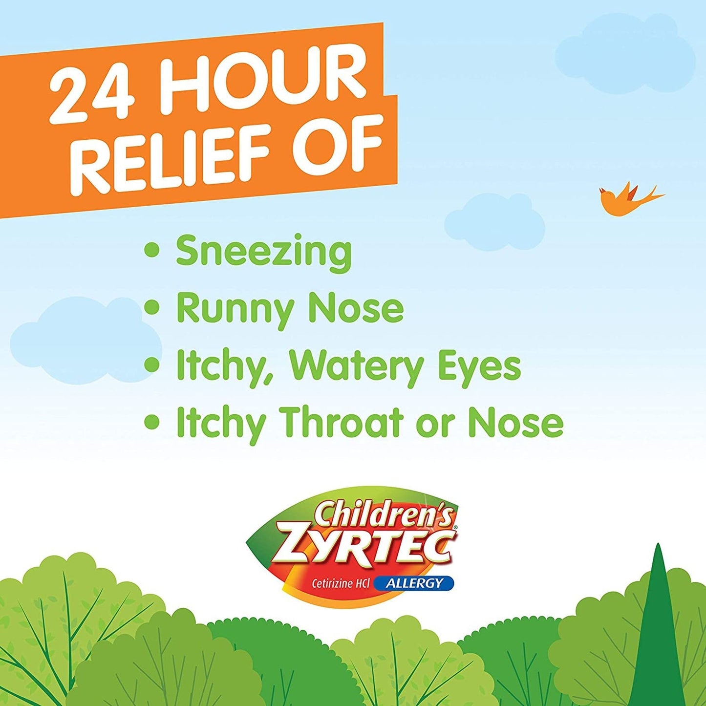 Children’s ZYRTEC® 24 HR Allergy Relief Syrup with Cetirizine HCl, 4 oz.
