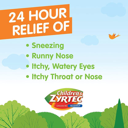 Children’s ZYRTEC® 24 HR Allergy Relief Syrup with Cetirizine HCl, 4 oz.