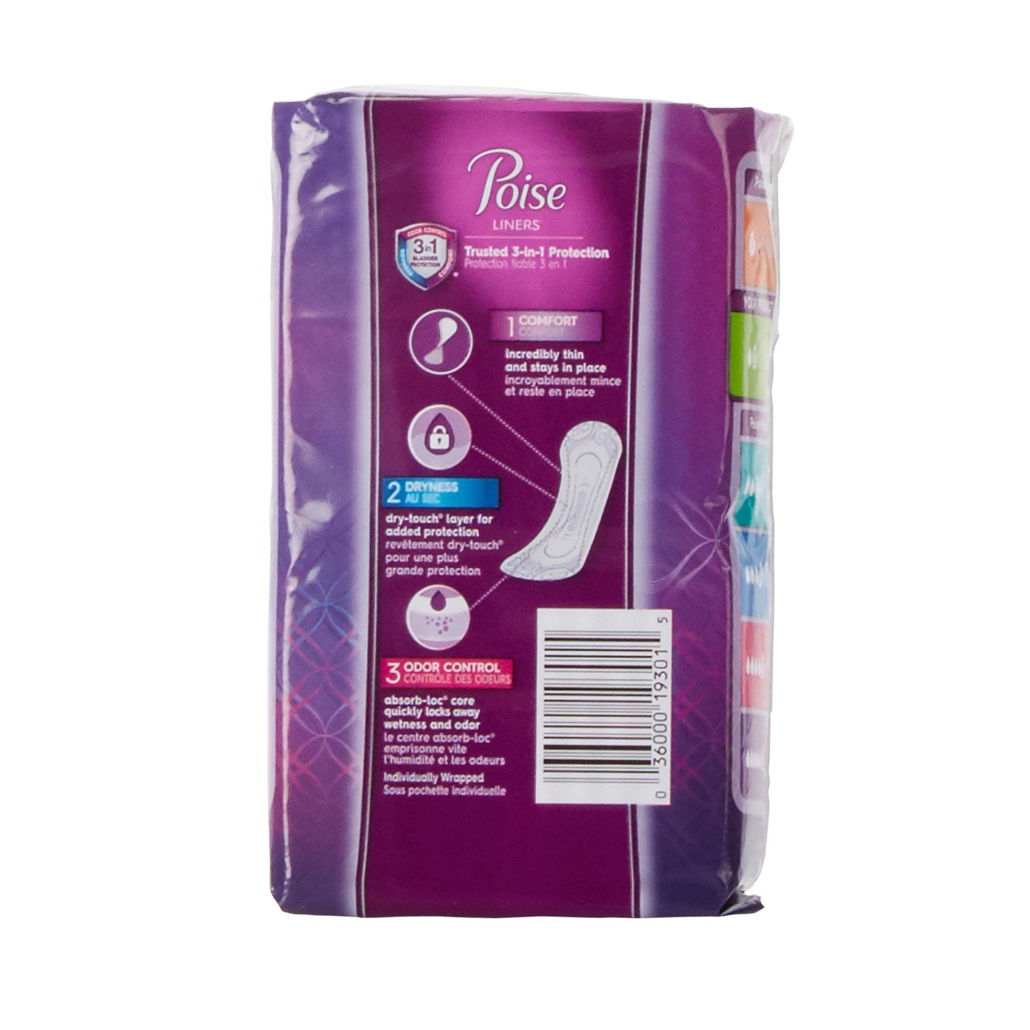 Poise Bladder Control Pads, Light Absorbency, Regular Length, 7.5", Adult, Female, Disposable, 208 ct