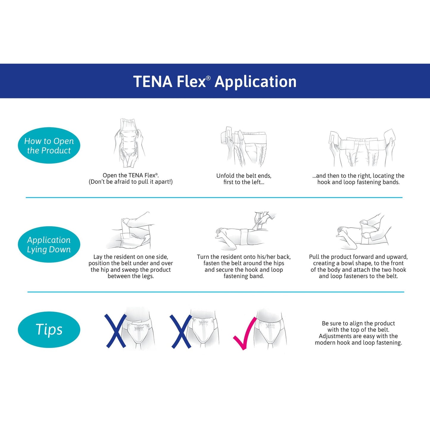 Tena® Flex™ Super Incontinence Belted Undergarment, Size 16, 90 ct