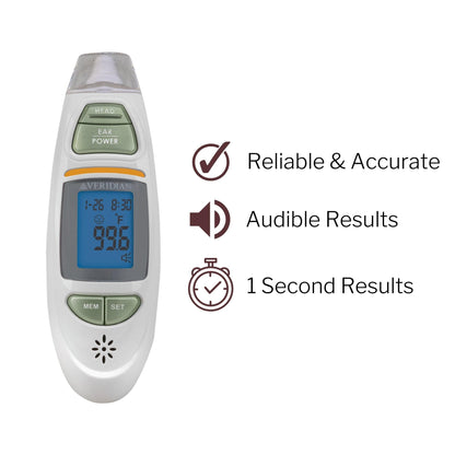 Veridian Infrared Thermometer, Tympanic Ear Digital Talking Thermometer