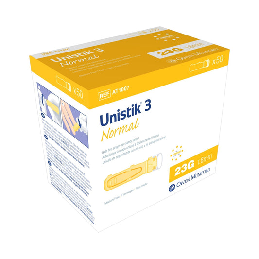 Unistik® 3 Normal Safety Lancet, 50 ct