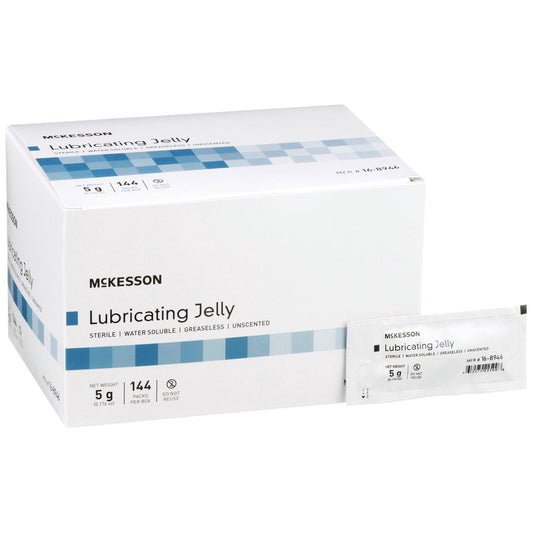 McKesson Lubricating Jelly, 5-gram Packet, 144 ct