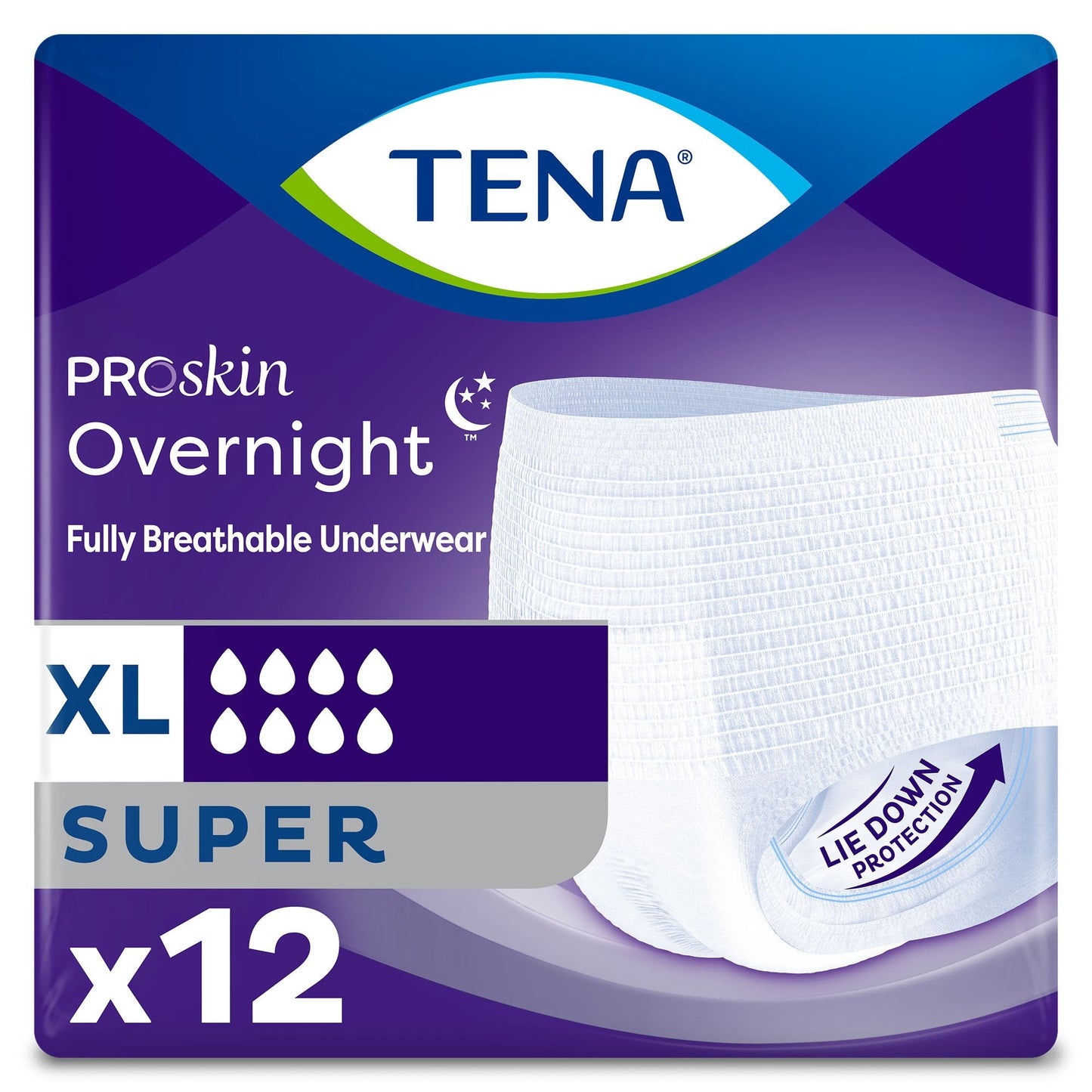 Tena® Overnight Super Absorbent Underwear, XL, 12 ct