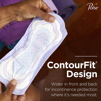 Poise Bladder Control Female Disposable Pads, Heavy Absorbency, Absorb-Loc Core, One Size Fits, 15.9 ", 45 ct