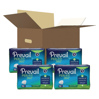 Prevail® Per-Fit 360°™ Maximum Plus Incontinence Brief, Large, 72 ct