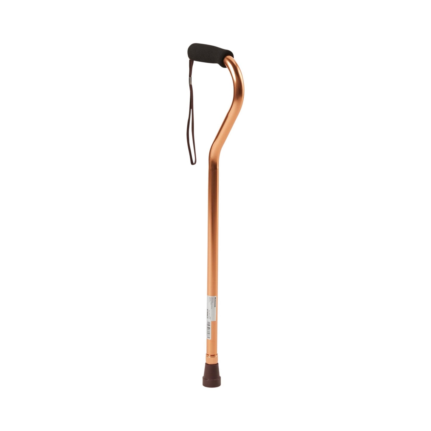 McKesson Offset Cane Aluminum Bronze 30 - 39 Inch Height