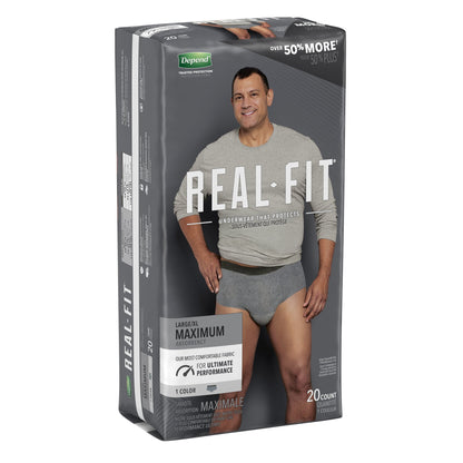 Depend Real Fit Adult Incontinence Pull-Up Underwear, Heavy Absorbency