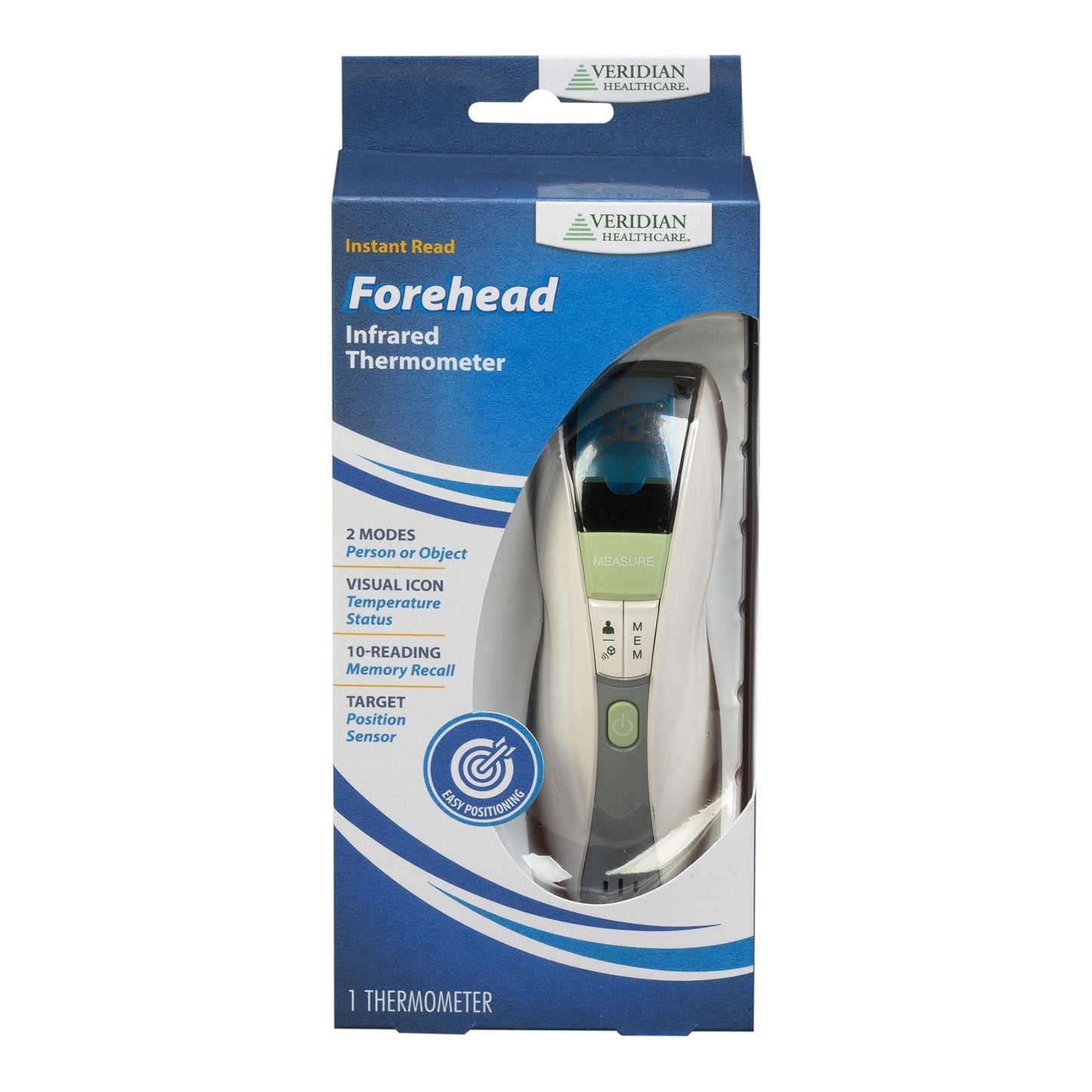 Veridian Non-Contact Infrared Forehead Thermometer