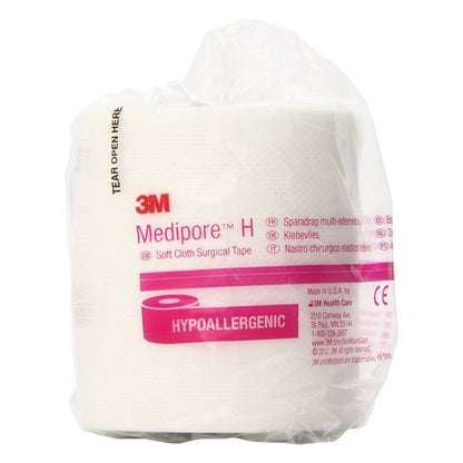 3M™ Medipore™ H Cloth Medical Tape, 3 Inch x 10 Yard, White