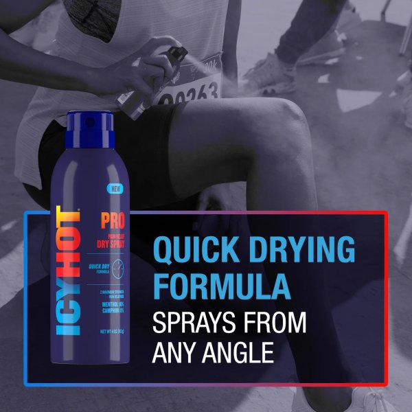 Icy Hot Pro Pain Relief Dry Spray 4 oz.