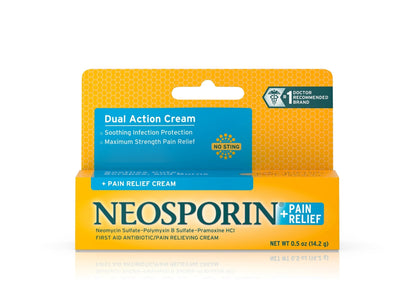 Neosporin® + Pain Relief Antibiotic Cream, 0.5 oz.