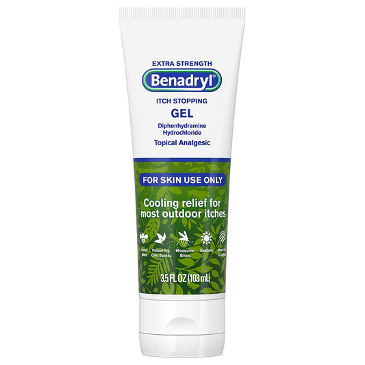 Benadryl® Extra Strength Itch Relief Topical Gel, 3.5 oz. Tube