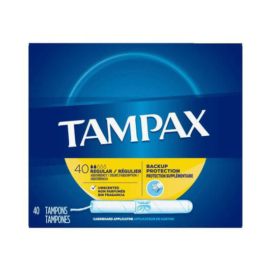 Tampax Regular Absorbency Tampon, 40 ct.