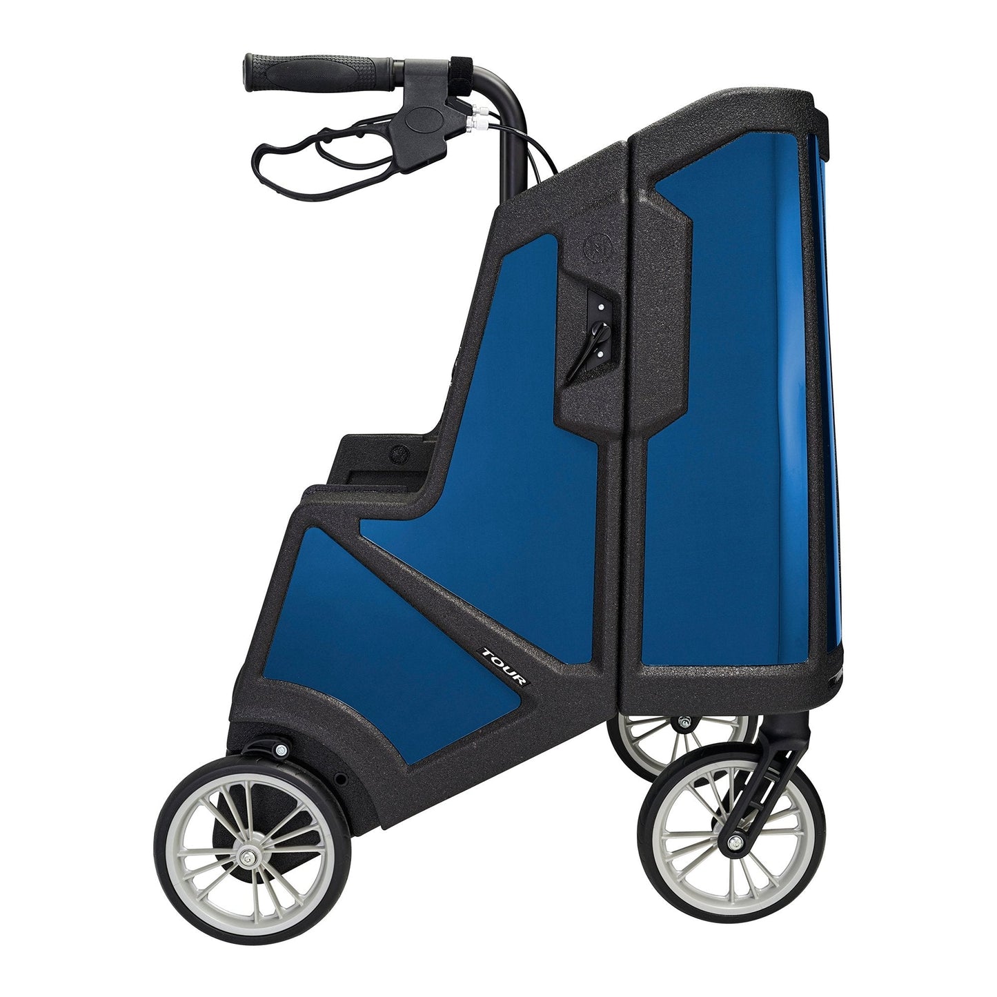 Tour 4 Wheel Rollator, 31 to 37 " Handle Height, Midnight Blue