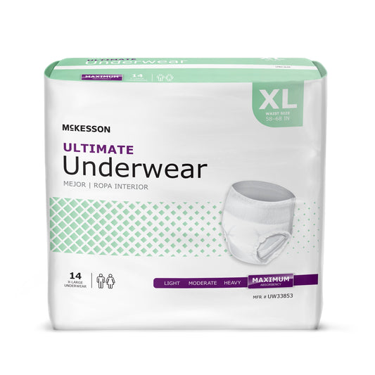 McKesson Ultimate Maximum Absorbent Underwear, XL, 14 ct