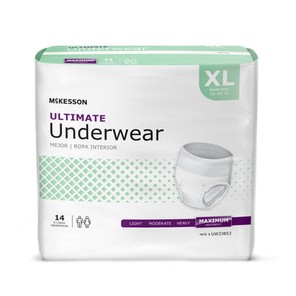 McKesson Ultimate Maximum Absorbent Underwear, XL, 56 ct