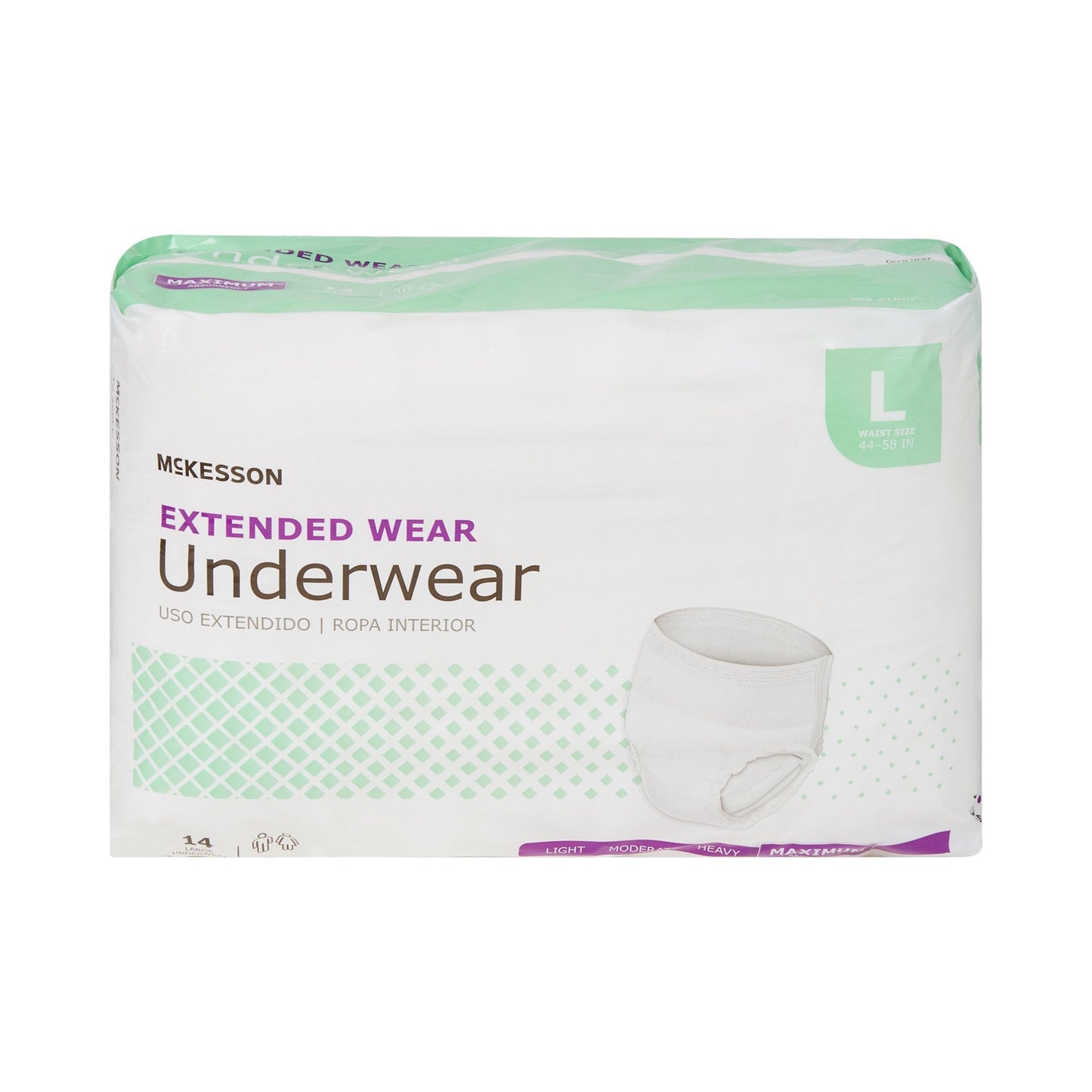 McKesson Extended Wear Maximum Absorbent Underwear, Large, 14 ct