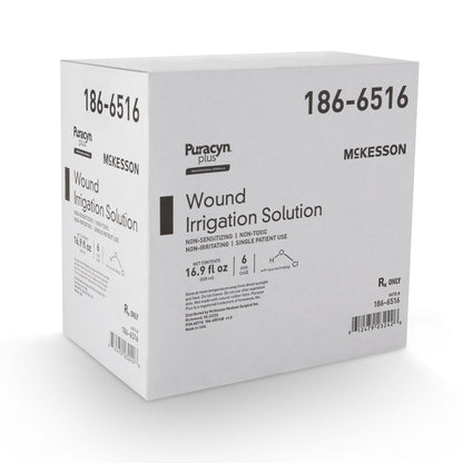 McKesson Puracyn® Plus Professional Wound Irrigation Solution, 16.9 oz, 6 bottles