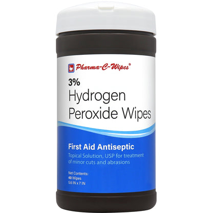 Pharma-C-Wipes® Hydrogen Peroxide Antiseptic, 40 ct.