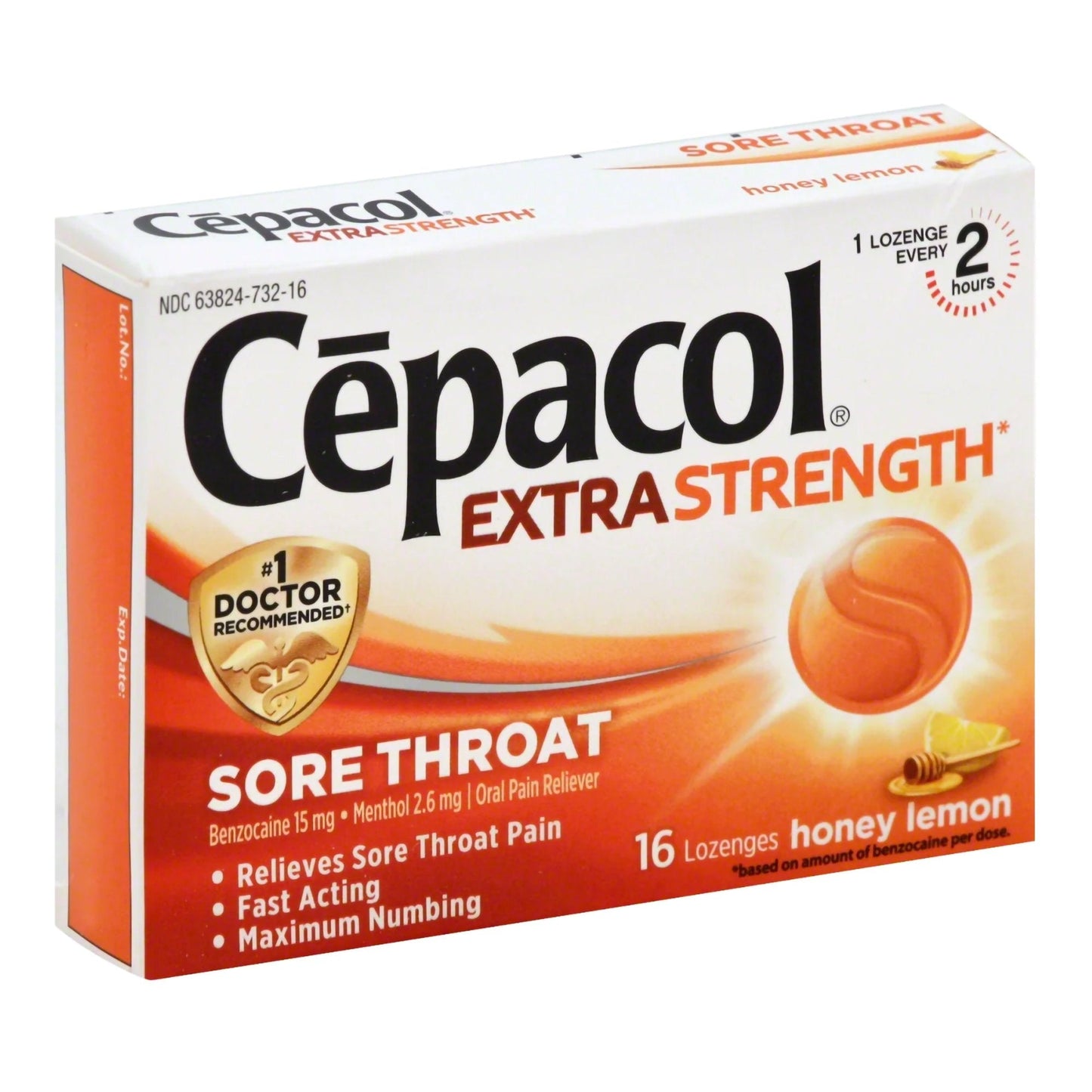 Cepacol® Extra Strength Benzocaine / Menthol Sore Throat Relief, 16 ct