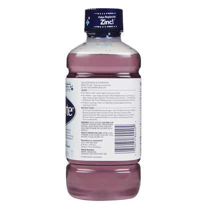 Pedialyte® Grape Oral Electrolyte Solution, 1 Liter, 8 pack