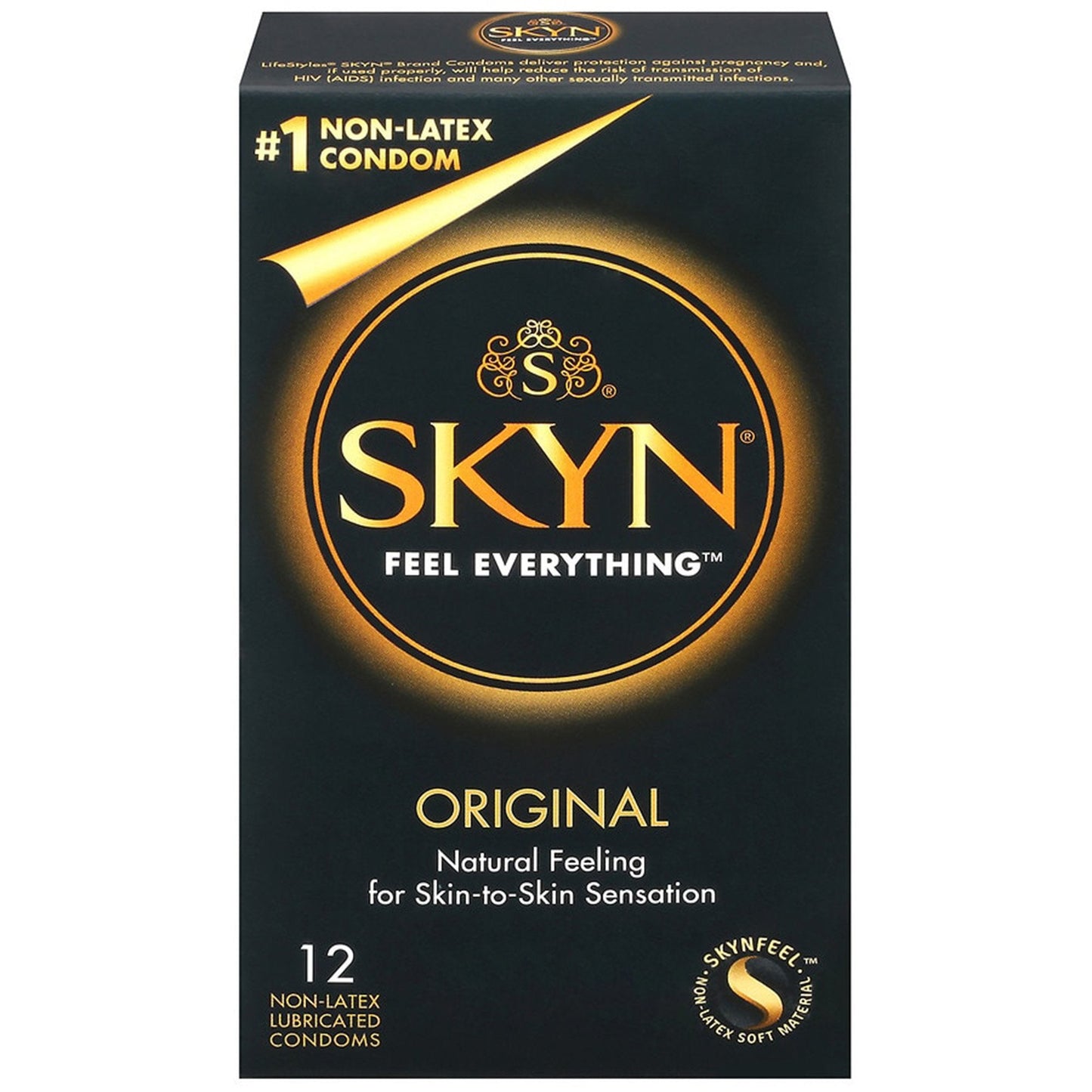 Lifestyles® Skyn® Non-Latex Lubricated Condoms, 12 CT