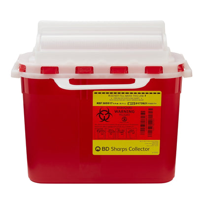 BD™ Sharps Container, 5.4 Quart, 12 x 12 x 4-4/5 Inch