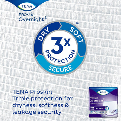 Tena Proskin Overnight Super Absorbent Underwear, Medium, 14 ct