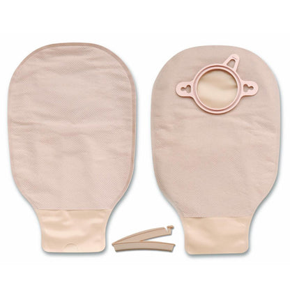 New Image™ Drainable Beige Colostomy Pouch, 9 Inch Length, Mini, 2.25 Inch Flange, 10 ct