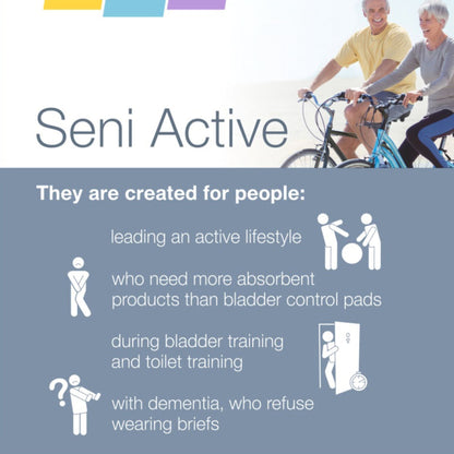 Seni® Active Classic Plus Moderate Absorbent Underwear, Medium, 20 ct