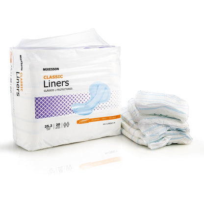 McKesson Classic Incontinence Liner, 80 ct