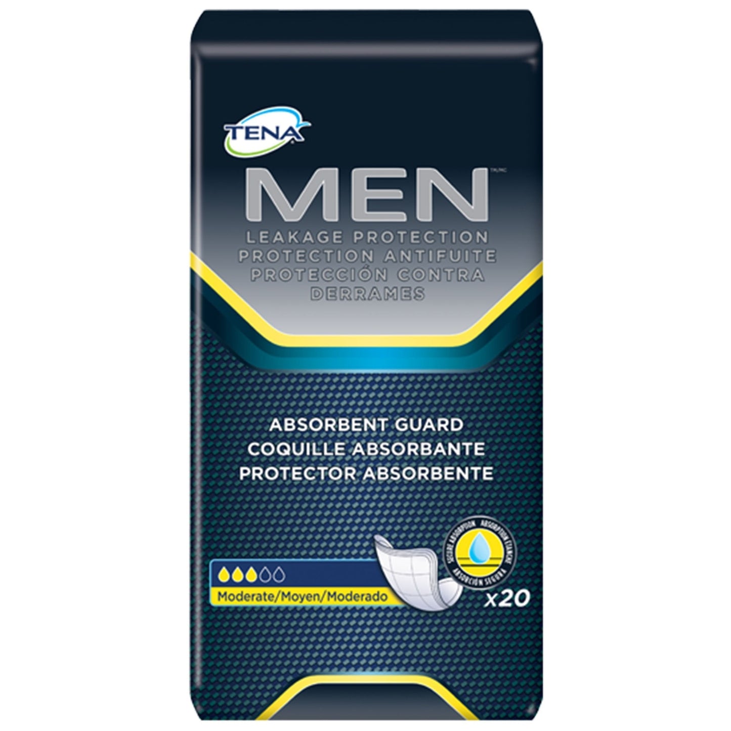 TENA Men Moderate Guards, Bladder Control Pad, 120 ct