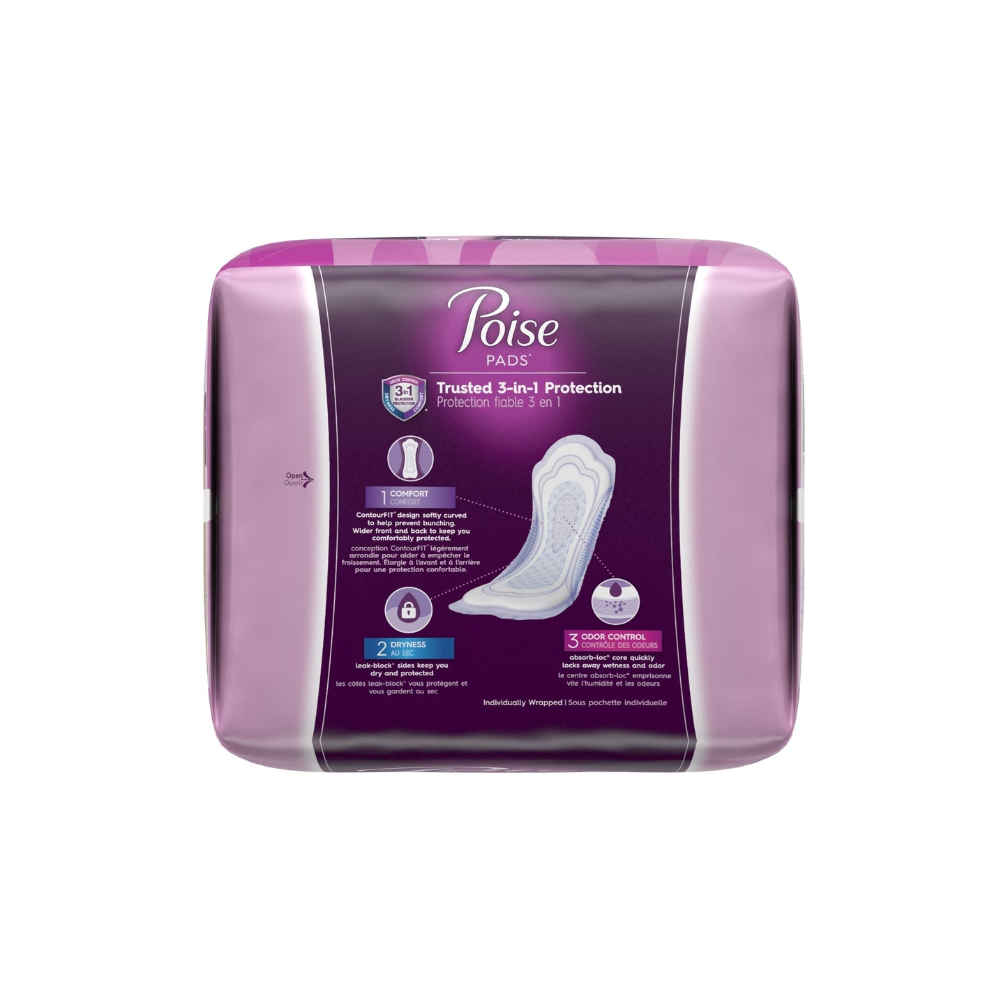 Poise® Moderate Bladder Control Pad, Regular Length, 132 ct