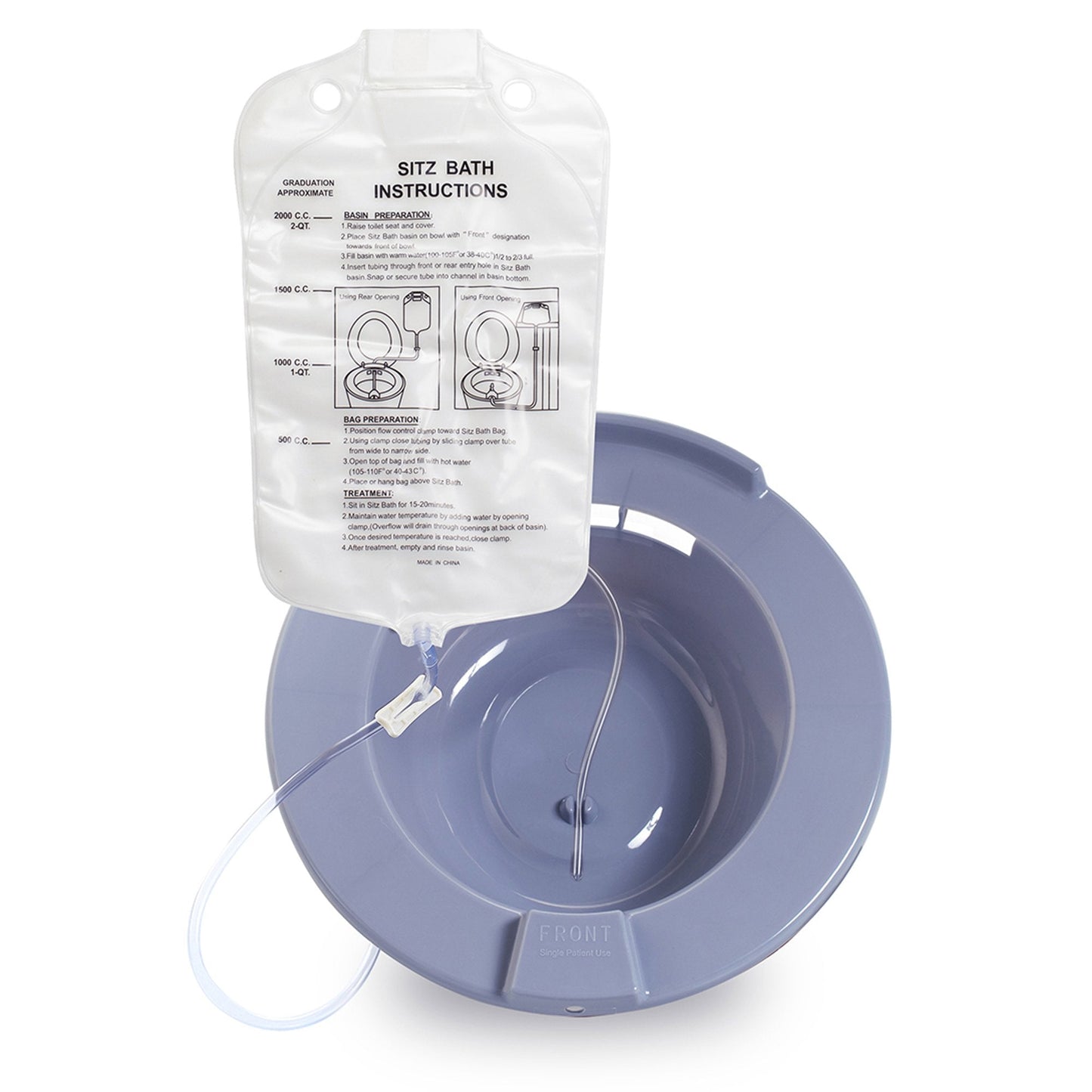 McKesson Round Sitz Bath, 2000 mL Capacity