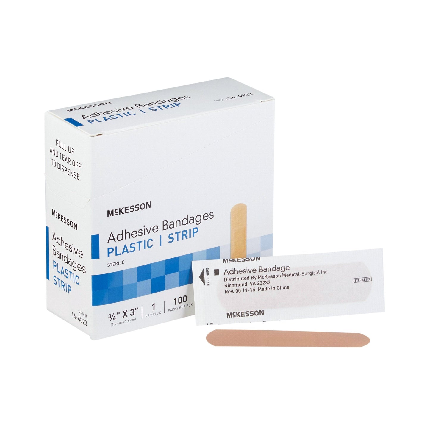 McKesson Adhesive Strip, 3/4 x 3 Inch, 100 ct