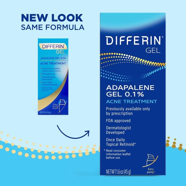 Differin Acne Treatment Adapene Gel, 1.6 fl. oz.