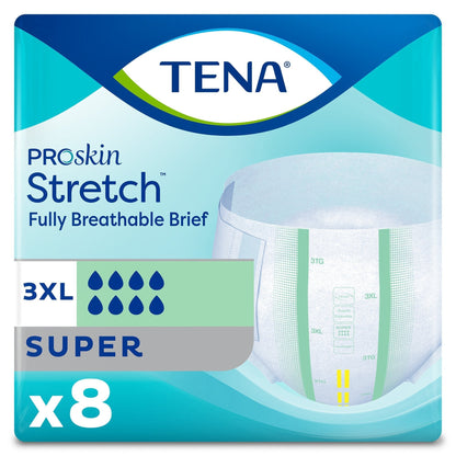 Tena® Stretch™ Bariatric Super Incontinence Brief, 8 ct