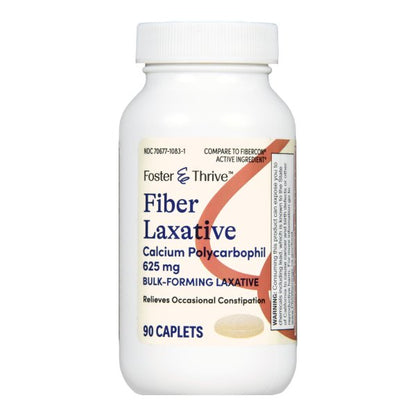 Foster & Thrive Bulk-Forming Fiber Laxative Caplet, 90 ct.