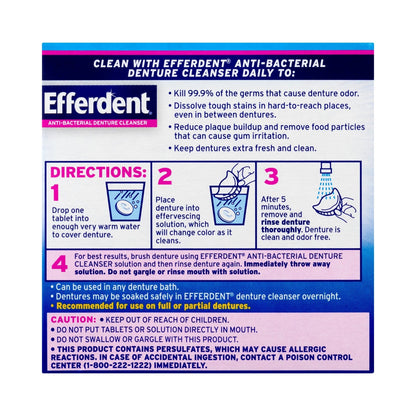 Efferdent® Denture Cleaner, 44 Tablets