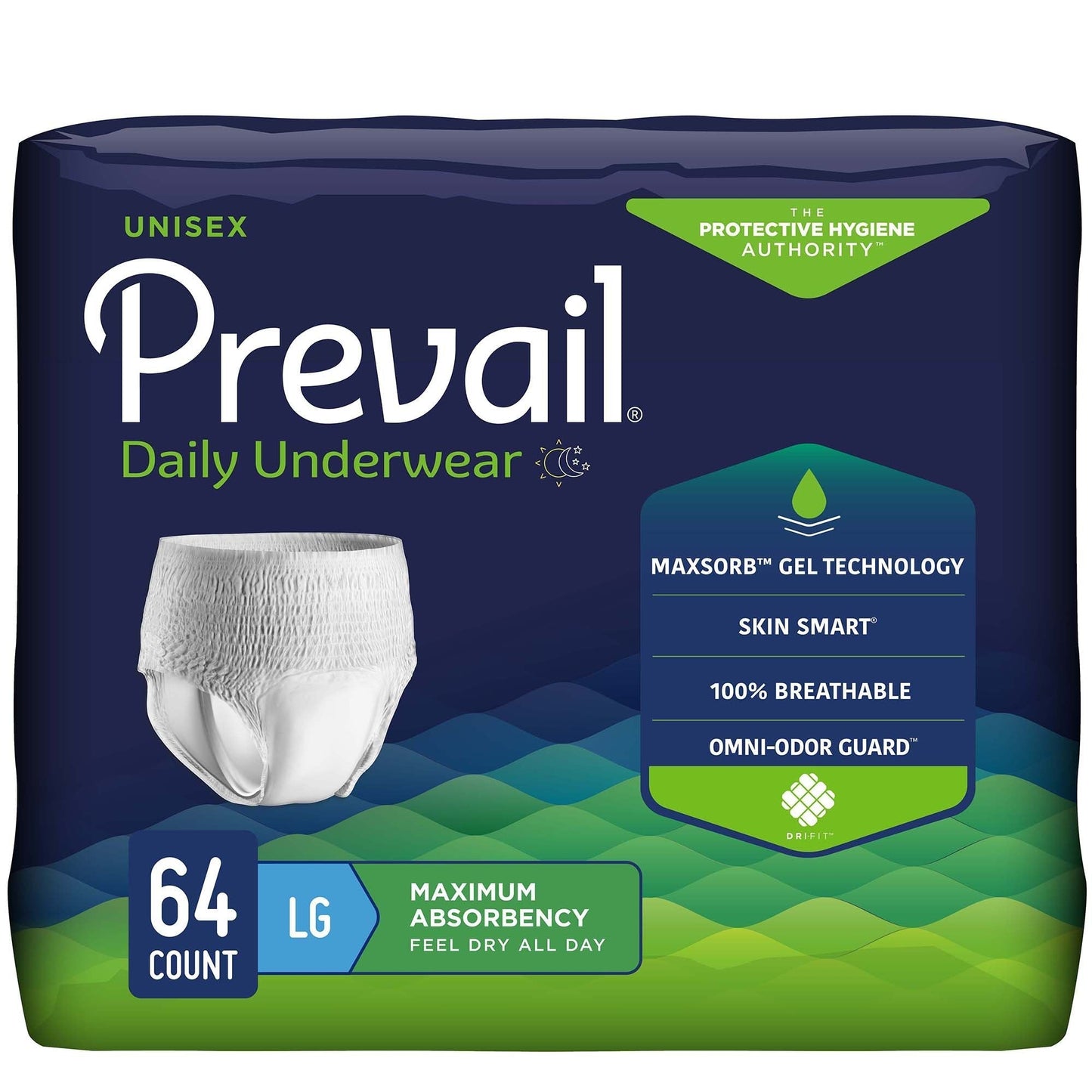 Prevail® Daily Max Absorbency Underwear, Large, 16 ct.