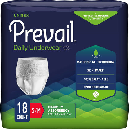 Prevail® Daily Max Absorbency Underwear, Small/Medium, 18 ct.